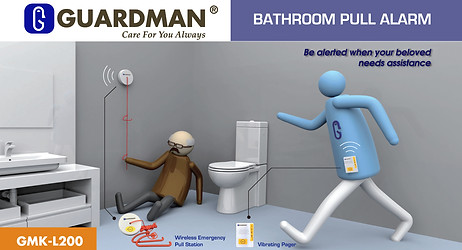 護匡 Guardman GMK-L200 浴室緊急支援 安全套裝 Bathroom Safety Kit - Image 2
