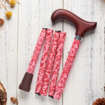悅杖 Merry Sticks 繽紛生活 紅玫 摺疊 手杖