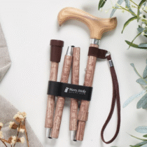 悅杖 Merry Stick 天然木紋玫瑰木 摺疊 手杖