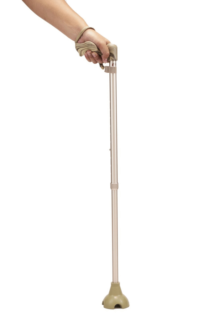 悅杖 Merry Stick 自立式人體工學手杖 香檳金 左手用 單點拐杖