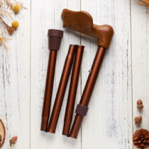 悅杖 Merry Stick 人體工學折疊 紳士棕 左手用 手杖