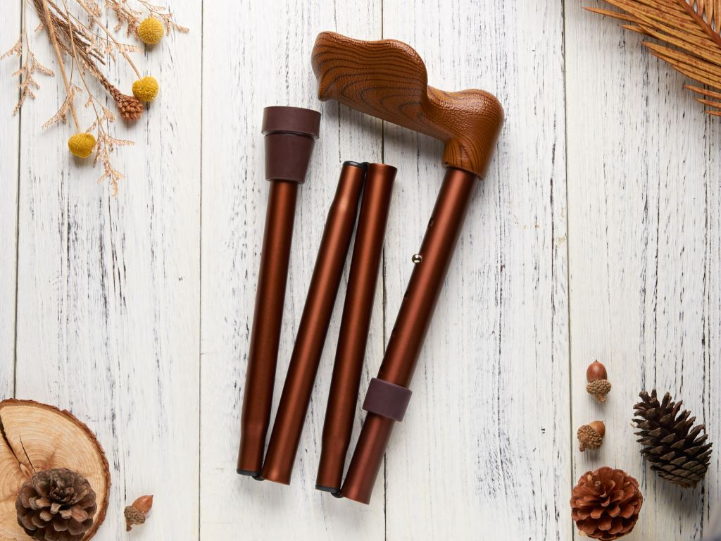 悅杖 Merry Stick 人體工學折疊 紳士棕 左手用 手杖