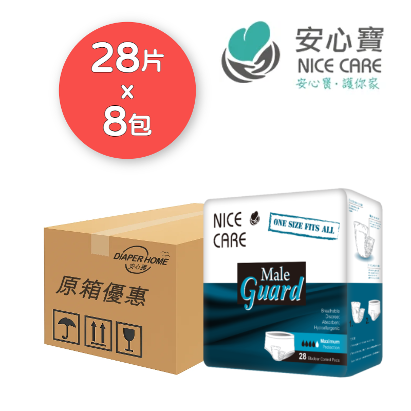 Nice Care 安心寶 男用輕度失禁加護墊