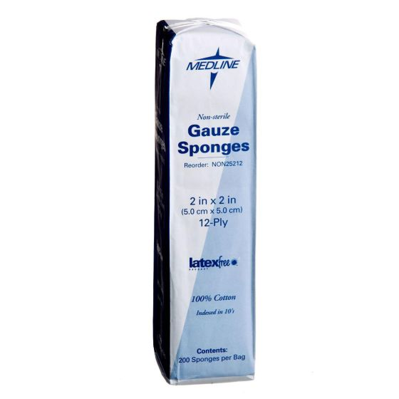 Medicom All Gauze Sponges 2" x 2" 12-ply 200片 脫脂紗布片 Gauze Sponges