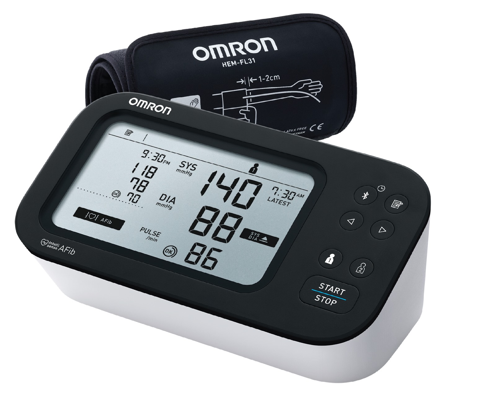 Omron HCR-7383T 心房顫動蓝牙手臂式血壓計