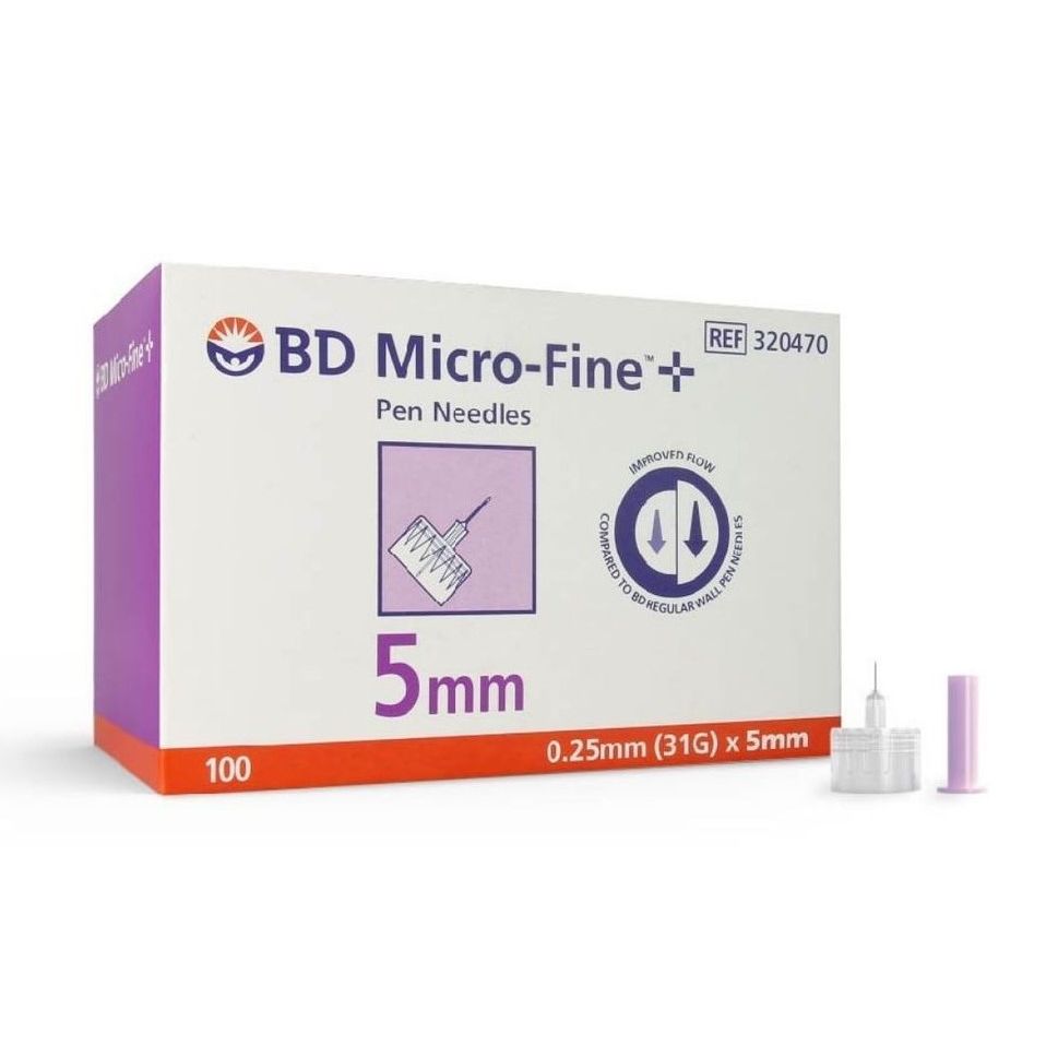 BD Micro-Fine Pen Needles 胰島素注射筆專用針頭 31G 0.25 mm x 5 mm 100s Box