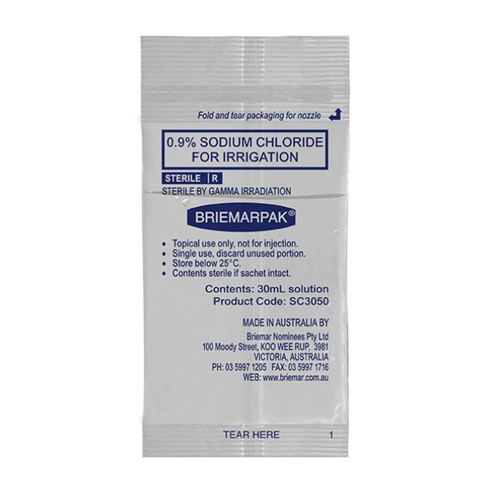 澳洲 Briemarpak 0.9% Sodium Chloride 生理鹽水 盒裝:30ml x 75包