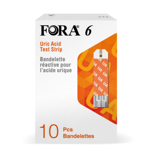 FORA 福爾6合1血糖機 - 尿酸試紙 10張