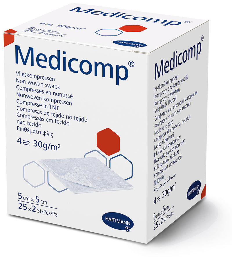 Hartmann Medicomp 消毒無紡紗布 5.5x5.5cm