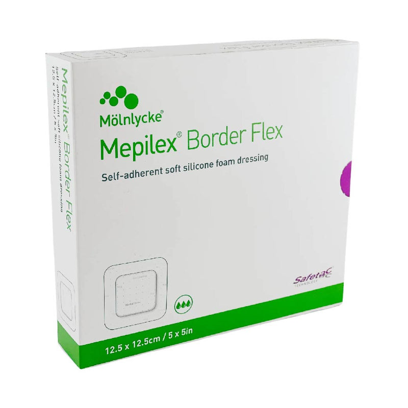 Molnlycke Mepilex Border FLEX 有邊型泡沫敷料貼 12.5 x 12.5cm 5片 盒 - Image 2