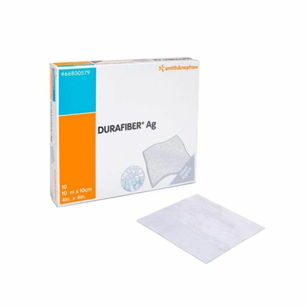 Smith & Nephew 施樂輝 Durafiber Ag 高吸水凝膠纖維銀敷料 5cm x 5cm 10片