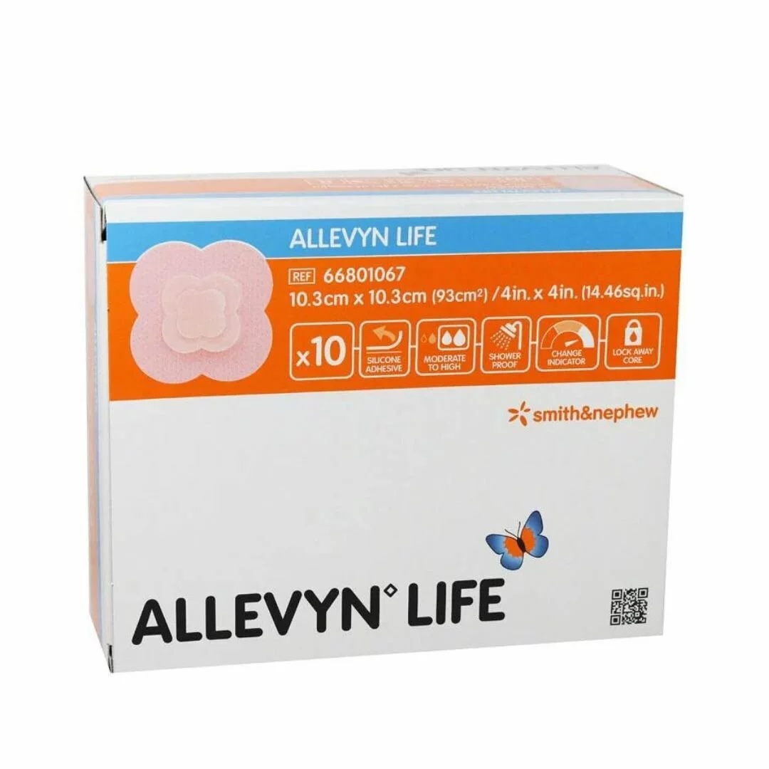 Smith & Nephew 施樂輝 Allevyn Life 海綿敷料10.3 x 10.3cm 10片 66801067