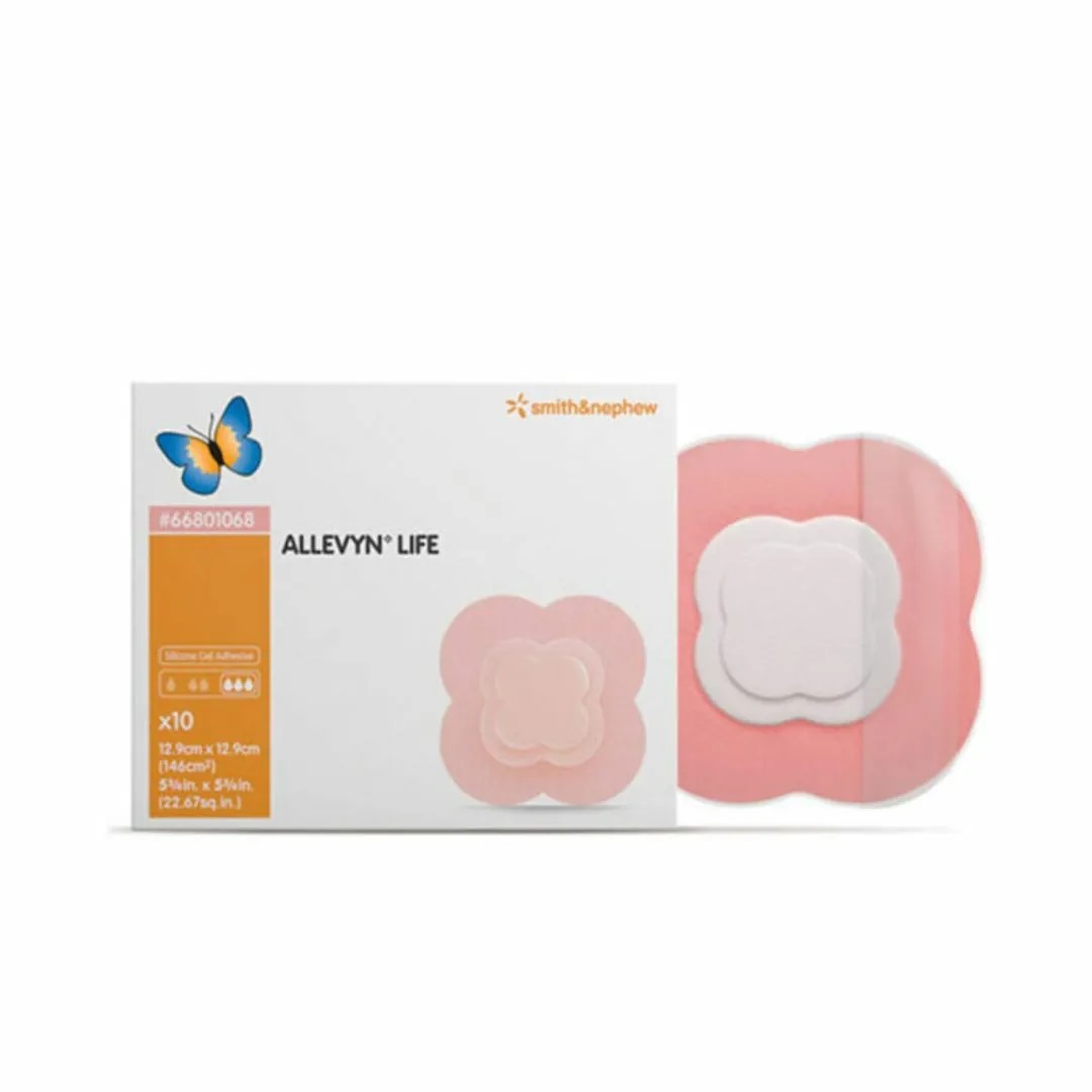 Smith & Nephew 施樂輝 Allevyn Life 海綿敷料12.9 x 12.9cm 10片 66801068