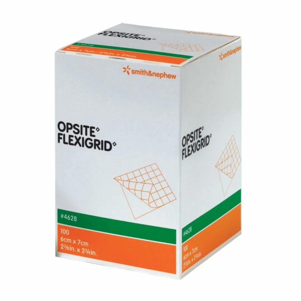 Smith & Nephew 施樂輝 OpSite FlexiGrid 透明薄膜膠布 6 x 7cm 100片 964628T