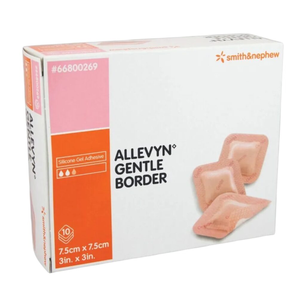 Smith & Nephew 施樂輝 海綿敷料 Allevyn Gentle Border 7.5 x 7.5cm 10片 66800269