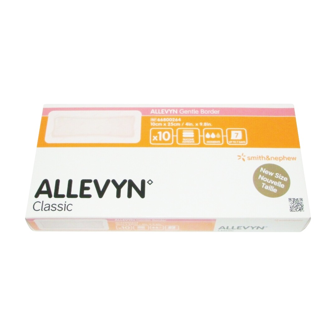 Smith & Nephew 施樂輝 海綿敷料 Allevyn Gentle Border 10 x 25cm 10片 66800264