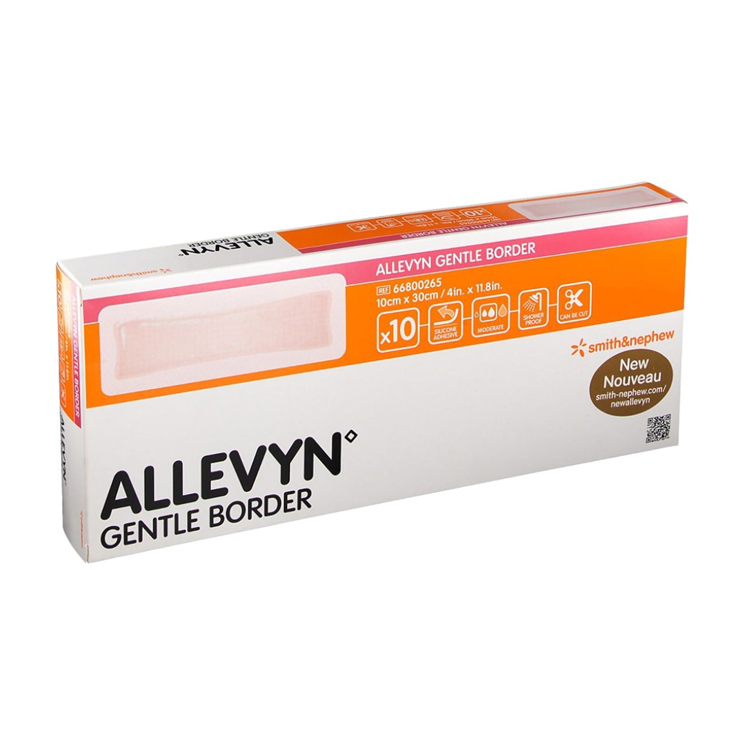 Smith & Nephew 施樂輝 海綿敷料 Allevyn Gentle Border 10 x 30cm 10片 66800265