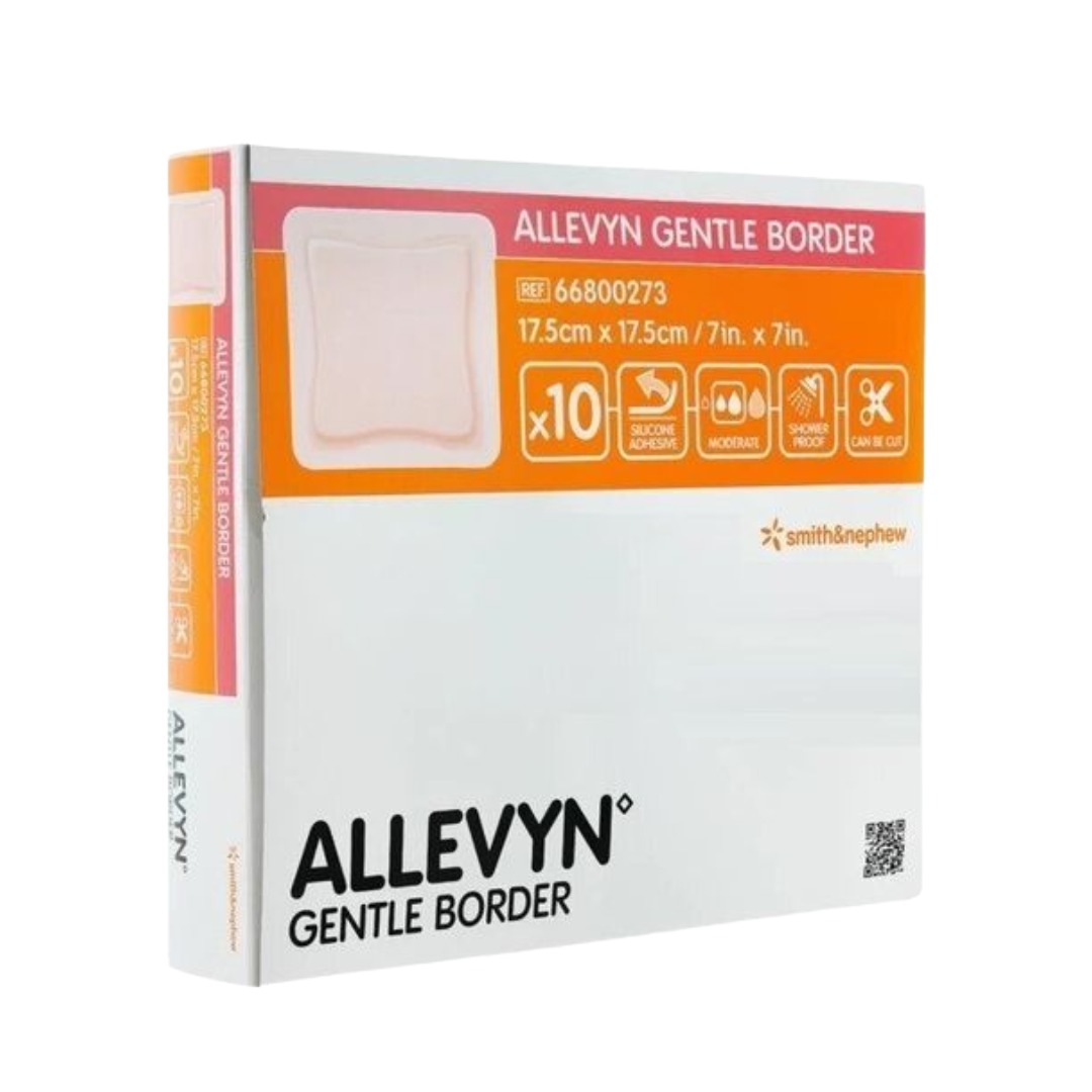 Smith & Nephew 施樂輝 海綿敷料 Allevyn Gentle Border 17.5 x 17.5cm 10片 66800273