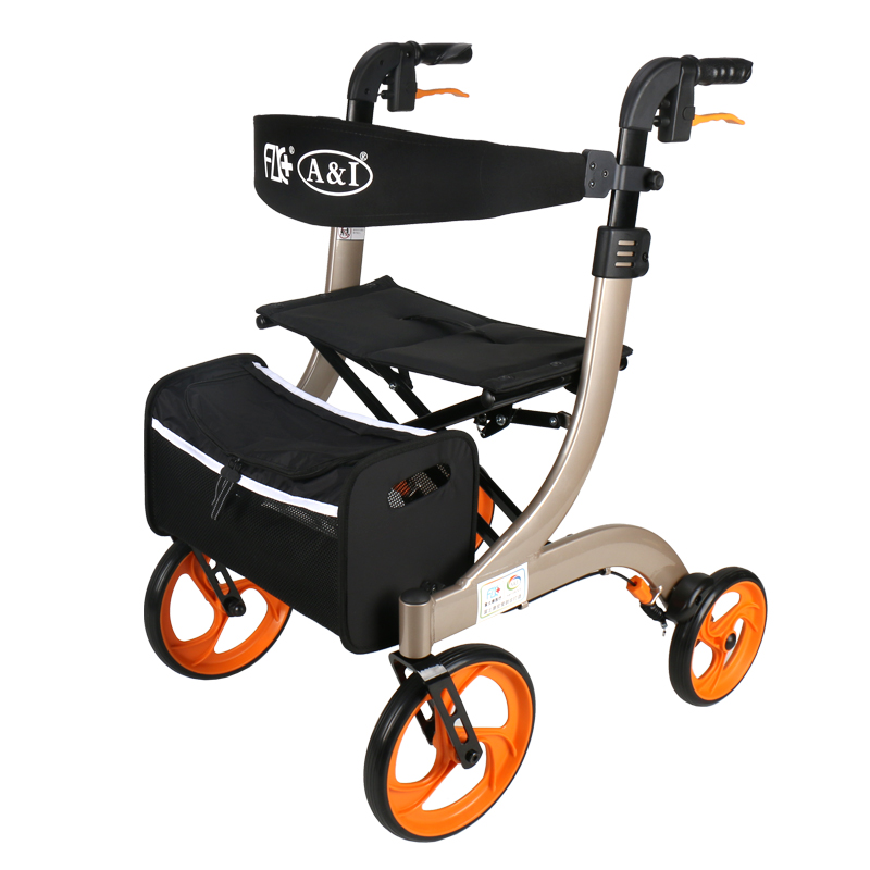富士康 FSK 折疊站立手動助行車 Foldable Stand-up Manual Walker 鋁合金車架 前輪萬向輪 助行用品 Mobility Aid - Image 4