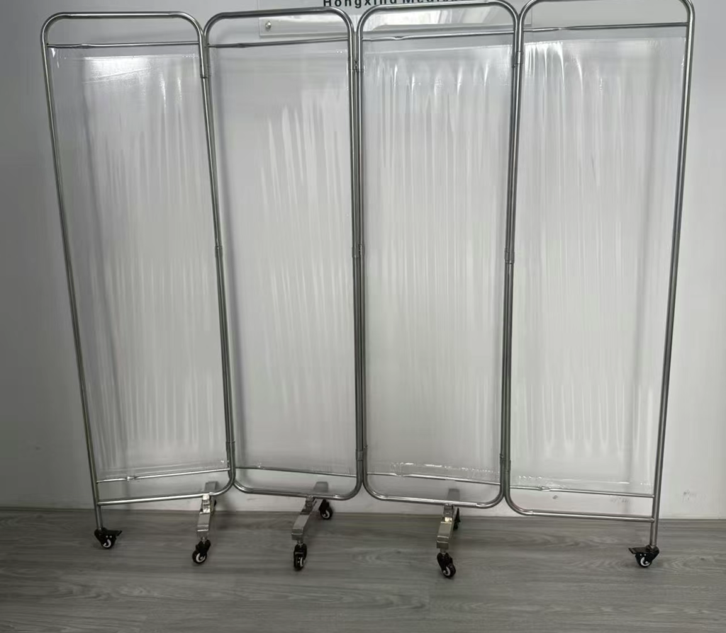 不鏽鋼四折 透明屏風 定製商品