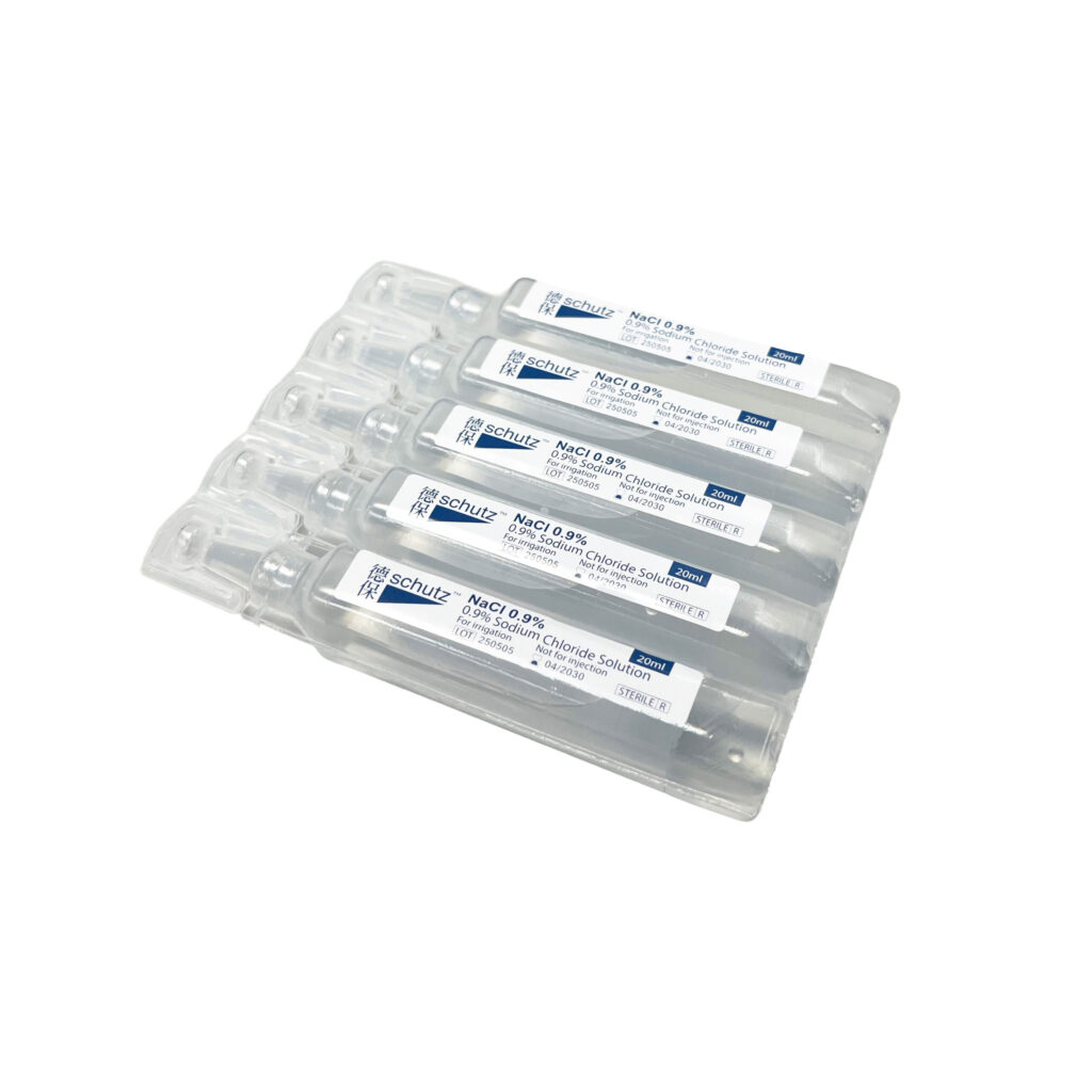 Schutz™ NaCl 0.9% Sodium Chloride Solutions 20ml (Saline Solution)