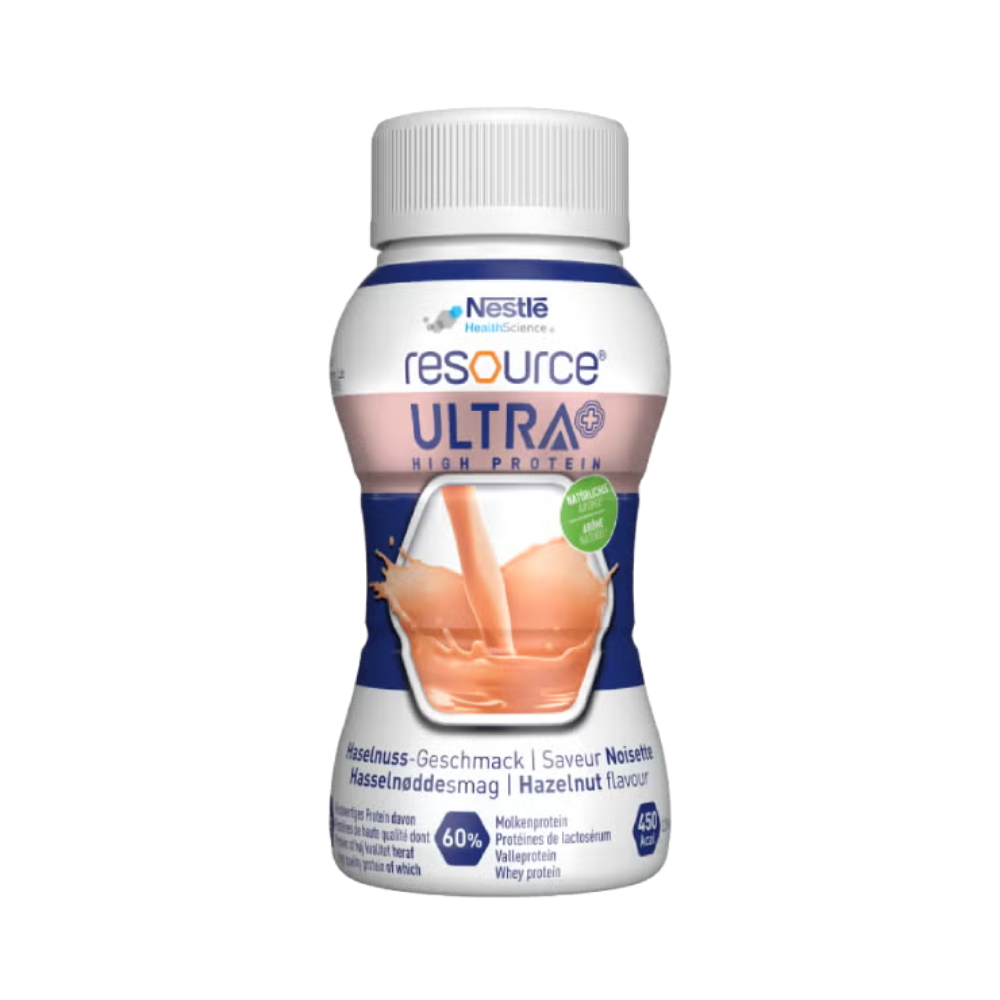 Nestle RESOURCE® ULTRA+ (200ml*4) 力源素 ® 倍營 ®PLUS 營養品 (200 毫升*4支) 榛子味